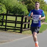 William Sercombe running in the recent Shakespeare Marathon in preparation for his fundraising running challenge