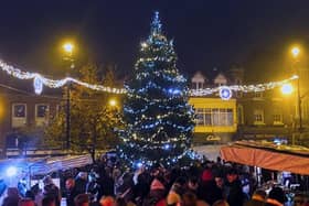 A previous Christmas lights switch-on in Melton Mowbray town centre