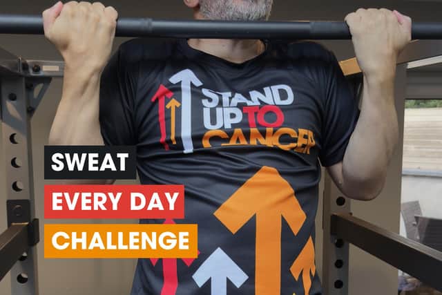 30 days x 30 workouts: People are being urged to sign up for Stand Up To Cancer’s Sweat Every Day in November Challenge to help power progress in life-saving research. Sign up now at su2c.org.uk/exercisechallenge