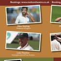 Cricket legends to appear in charity show at Melton Theatre