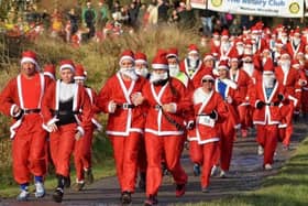 A previous edition of the Santa Fun Run in Melton Country Park