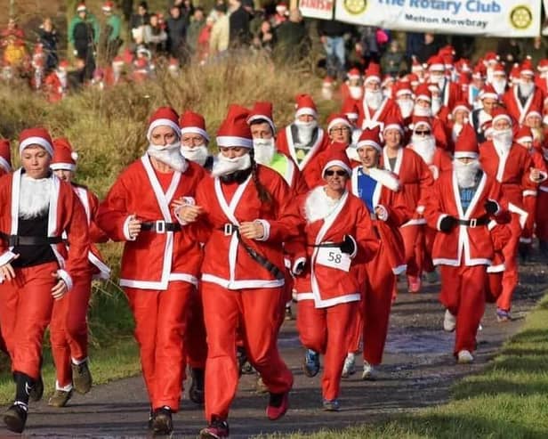A previous edition of the Santa Fun Run in Melton Country Park
