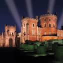 Belvoir Castle lit up at night - it will host the first Spectacle of Light event early in the New Year