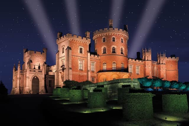 Belvoir Castle lit up at night - it will host the first Spectacle of Light event early in the New Year