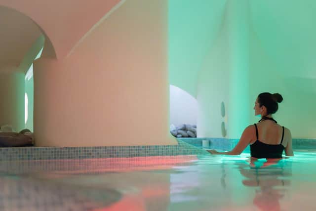 The candle pool at Ragdale Hall Spa