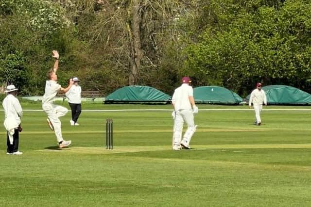 Action from Egerton Park's cruel defeat by Loughborough Town on Saturday.