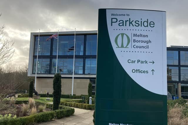 The Melton Borough Council offices in Parkside