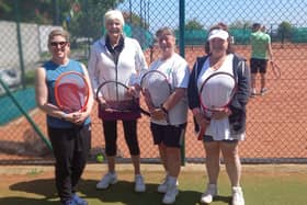 Melton Mowbray Tennis Club's Ladies Vets Team - winning start.