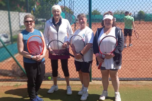 Melton Mowbray Tennis Club's Ladies Vets Team - winning start.