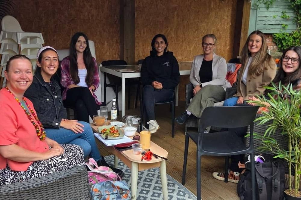 Emma Mahil,with some of the members of her business networking group which meets in Syston every Wednesday