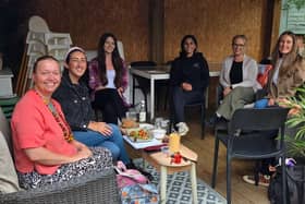 Emma Mahil,with some of the members of her business networking group which meets in Syston every Wednesday