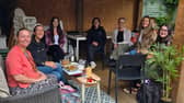 Emma Mahil,with some of the members of her business networking group which meets in Syston every Wednesday