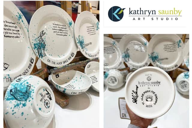 Kathryn Saunby's unique pottery range created for iconic Ye Olde Pork Pie Shoppe