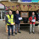 Members of the local Liberal Democrats, Labour and Green Party man a stall in Melton's Market Place to highlight changes to voter ID regulations for the upcoming local elections