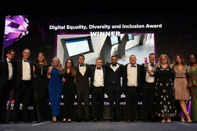 The EMPCC team celebrating their win at the 2025 HSJ Digital Awards