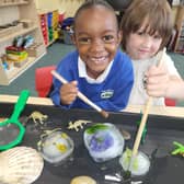 Pupils at The Grove Primary School in Melton enjoying a science lesson