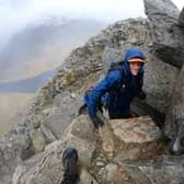 Simon completing a recce of part of the Dragon's Back route.