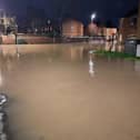 A flooded neighbourhood in Leicestershire last week