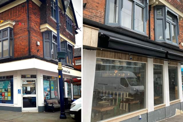 The Market Place unit which has housed travel agents for many years but which is now being converted into a coffee shop