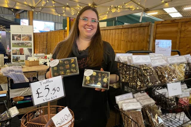 One of the traders at last year's ChocFest at Melton Mowbray