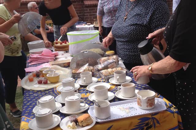 The cream teas fundraiser at St John's Catholic Church, Melton