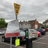 The Burton Street car park in Melton - the area at the far side (adjoining Burton Street) could be sold off by the council