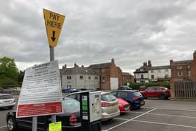 The Burton Street car park in Melton - the area at the far side (adjoining Burton Street) could be sold off by the council