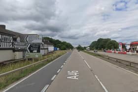 The A46 at Six Hills - a major resurfacing project starts next month
IMAGE: Google StreetView