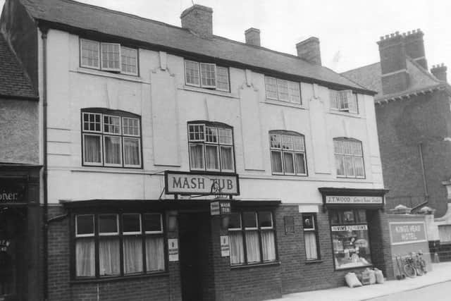 The Mash Tub in Melton Mowbray pictured when it had a pet shop next door