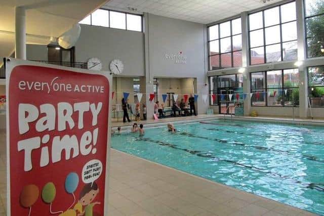 The swimming pool at Waterfield Leisure Centre