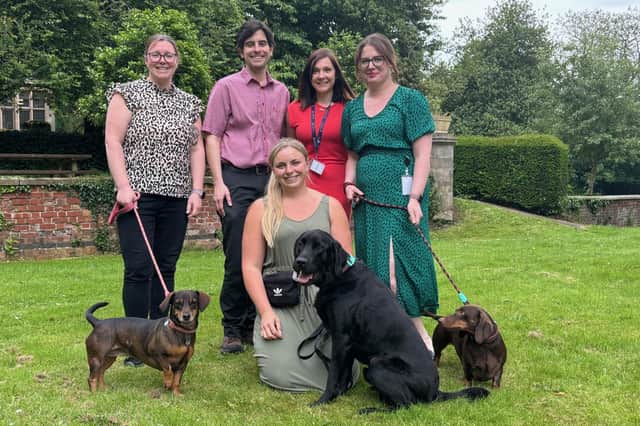 Staff at Melton-based Assisi Pet Care who are taking part in the fundraiser for Blue Cross