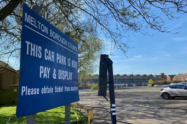 The council's Scalford Road car park in Melton Mowbray which is to be sold off for development