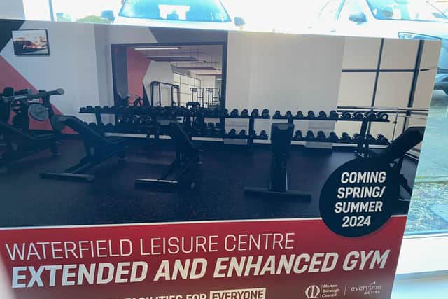 A graphic showing one of the two floors in the new gym planned at Waterfield Leisure Centre