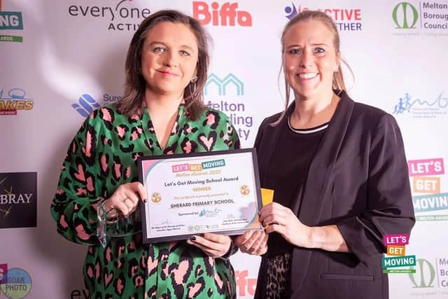 Sherard Primary School wins the Let's Get Moving School Award