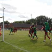 Holwell Sports in pre-season action at Teversal on Tuesday night.