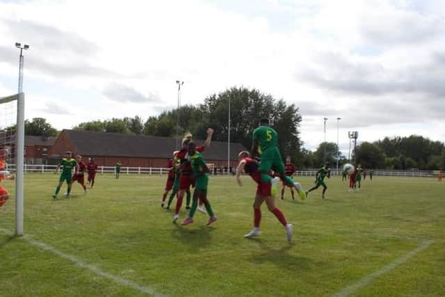 Holwell Sports in pre-season action at Teversal on Tuesday night.