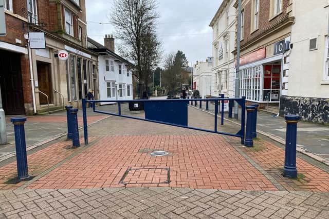 High Street in Melton Mowbray town centre
