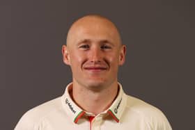 Callum Parkinson of Leicestershire CCC. (Photo by Matthew Lewis/Getty Images)