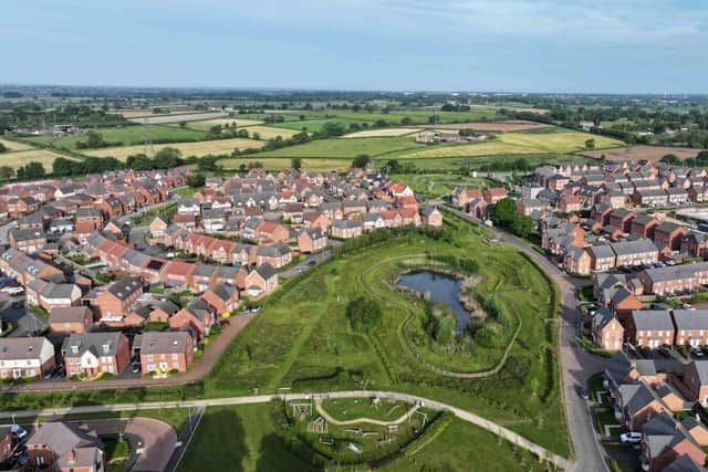 New park play area and trails at Leicestershire development