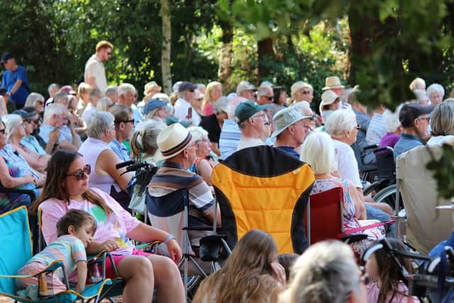 Music lovers of all ages pictured enjoying Sunday's concert