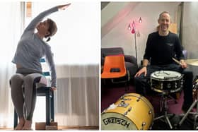 Chair yoga and music tutor Matt Lacey - two of the new activities at Pepper's - A Safe Place, in Melton