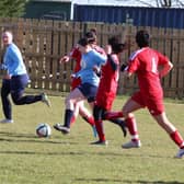 Action from Asfordby's win on Sunday.