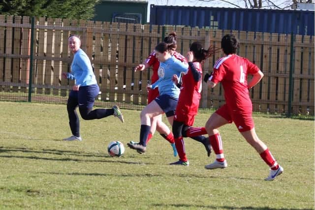 Action from Asfordby's win on Sunday.