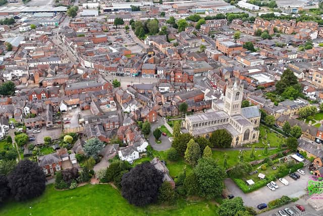 A drone image of Melton Mowbray PHOTO: Melton and around from ABOVE Steely DRONE