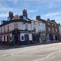 The junction of Mill Street with Burton Street in Melton Mowbray