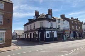 The junction of Mill Street with Burton Street in Melton Mowbray