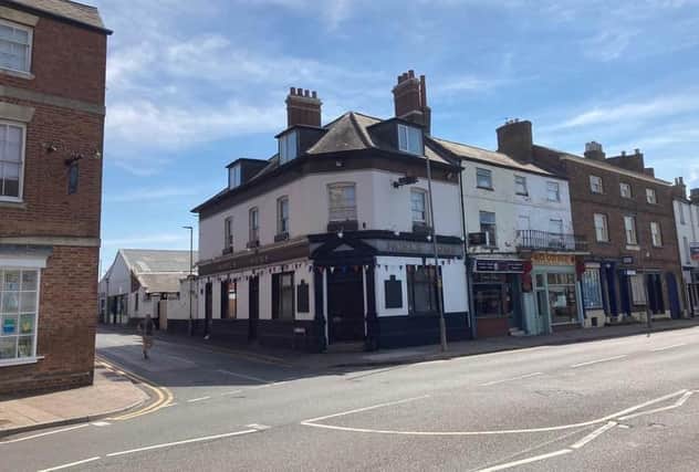 The junction of Mill Street with Burton Street in Melton Mowbray