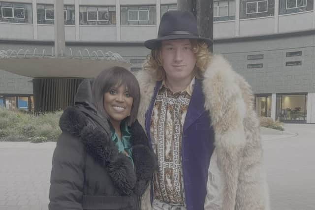 Cormac Boylan with Loose Women star Kelle Bryan after the show