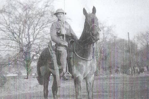 Gunner Vic Clayton, who met his brother by chance in a hospital in Belgium during the Second World War