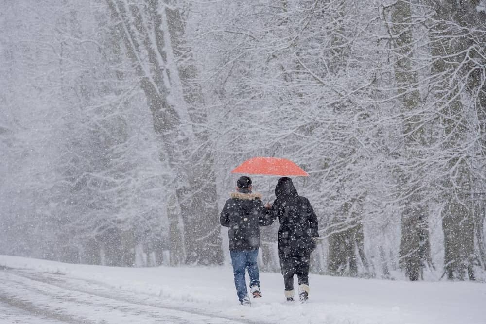 Stock image of snow in Yorkshire.